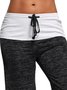 Cotton Solid Casual Sports Pants