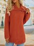 Solid Long Sleeve Casual Sweater coat