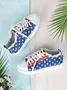 American Flag Independence Day Commemorative Canvas Shoes