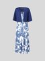 Regular Fit Casual Floral Two-Piece Set