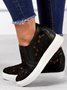 Flower Embroidery Lace Detail Hidden Heeled Shoes
