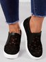 Flower Embroidery Lace Detail Hidden Heeled Shoes