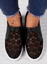 Flower Embroidery Lace Detail Hidden Heeled Shoes