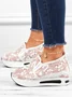 Floral Embroidery Breathable Sheer Mesh Sneakers