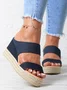 Beach vacation Straw Wedges Sandals