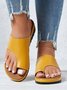 Women Summer Casual Low Heel Open Toe Casual Slide Sandals