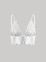 Women Sexy Plain All Season V neck Holiday Lace 3/4 Cup Gallus Bra Wirefree Bra