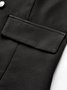 Zolucky Women Urban Loosen Stand Collar Long Sleeve Jacket