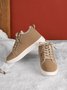 Text-print Warm Lined Lace-Up Sneakers