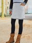 Casual Cotton-Blend Skirt