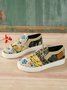 Women Casual Printing Closed Toe Sneakers Shoes