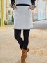 Casual Cotton-Blend Skirt