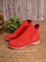 Faux Leather Panel Zip and Fleece Soft Ankle Ankle Boots