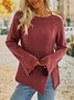 European and American large size retro casual irregular sweater