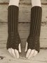 Half Finger Gloves Wool Gloves Arm Cover