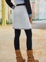 Casual Cotton-Blend Skirt
