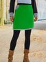 Casual Cotton-Blend Skirt