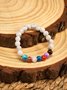 Leisure Ethnic Style Natural Mineral Colorful Beaded Bracelet