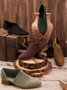 Women Fall Detailed Open Side Flat Sandals