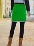 Casual Cotton-Blend Skirt