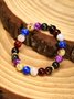 Leisure Ethnic Style Natural Mineral Colorful Beaded Bracelet