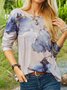 Crew Neck Loose Casual T-Shirt