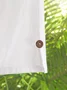 Loose Cotton Plain Casual Pants