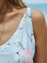 Casual Floral Sleeveless