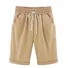 Women Casual Linen & Cotton Bottoms Shorts