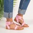 Women Adjustable Buckle Flat Heel Daily Summer Flip-Flops
