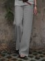 zolucky Casual Cotton Solid Pants