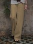zolucky Casual Cotton Solid Pants