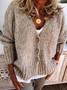 Women Buttoned Casual Cardigan Sweater