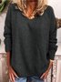 Casual Neck Long Sleeve Knitted Sweater