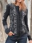 Black Cotton-Blend Casual Knit coat