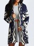 Deep Blue Boho Shift Jacket