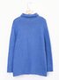 Solid Long Sleeve Casual Sweater coat