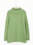 Solid Long Sleeve Casual Sweater coat