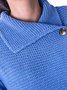 Solid Long Sleeve Casual Sweater coat