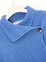 Solid Long Sleeve Casual Sweater coat