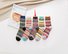 Multicolor Stripes Knitted Socks