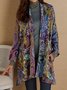 Long Sleeve Printed Knit coat