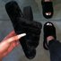 Women Casual Flat Heel Open Toe Sandals Ugg Slippers