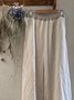 Beige Casual Shift Pants