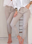 Plus size Casual Solid Pants