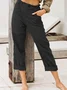zolucky Casual Cotton Plain Linen Pants