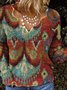 Cotton-Blend Casual Sweater