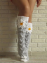 Floral All Season Casual Flower Socks