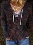 Long Sleeve Vintage Patchwork Sweater