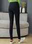 Casual Fleece Lined Leggings Pants High Waist Athletic Pants Tummy Control Stretch Workout Yoga Leggings